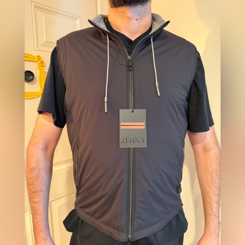Zegna Men's Charcoal Vest